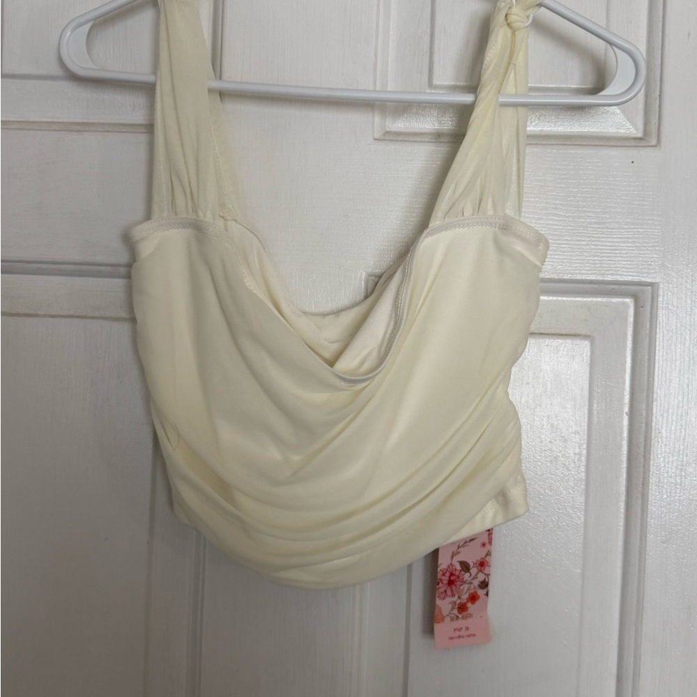 SHEIN Cream Textured Fabric